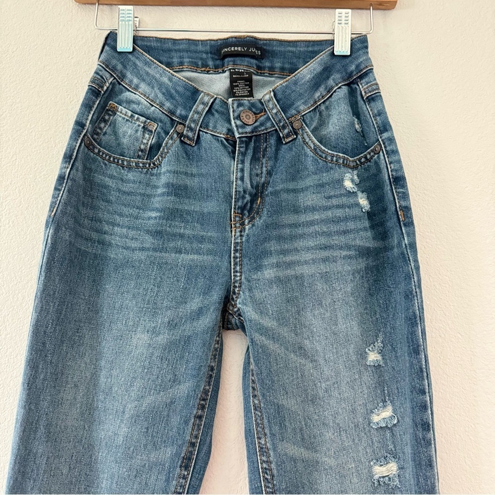Sincerely Jules High Rise Blue Jeans - Picture 2 of 14